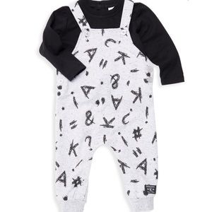 Kidding Around 2 Piece Alphabet Story Tee+Overall